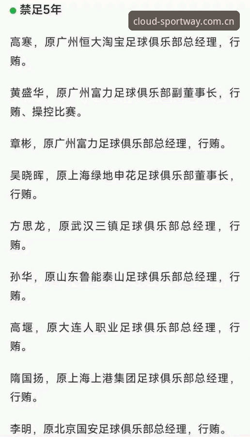 看懂中国足协第三批禁足名单的实用指南——从行业乱象洞察体育改革新趋势